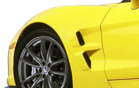 Duraflex 2005-2013 Chevrolet Corvette C6 ZR Edition Front Fenders – 2 Piece