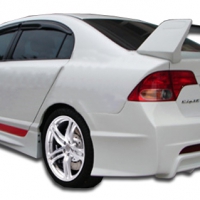 Duraflex 2006-2011 Honda Civic 4DR R-Spec Rear Bumper Cover – 1 Piece