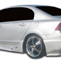 Duraflex 2006-2011 Honda Civic 4DR I-Spec Rear Bumper Cover – 1 Piece