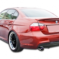 Duraflex 2006-2011 BMW 3 Series E90 4DR M-Tech Rear Bumper Cover (single exhaust) – 1 Piece