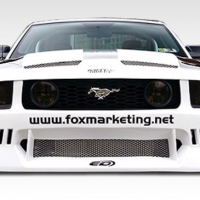 Duraflex 2005-2009 Ford Mustang Circuit Wide Body Front Bumper Cover – 1 Piece