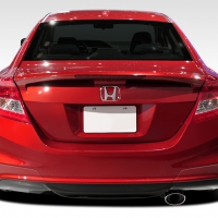 Duraflex 2012-2013 Honda Civic Si 2DR H-Sport Rear Add Ons Spat Bumper Extensions – 2 Piece