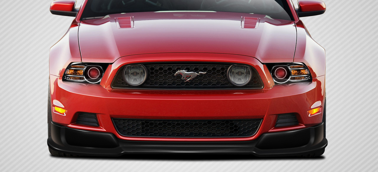 Duraflex 2013-2014 Ford Mustang Carbon Creations R500 Front Lip Under Air Dam Spoiler – 1 Piece