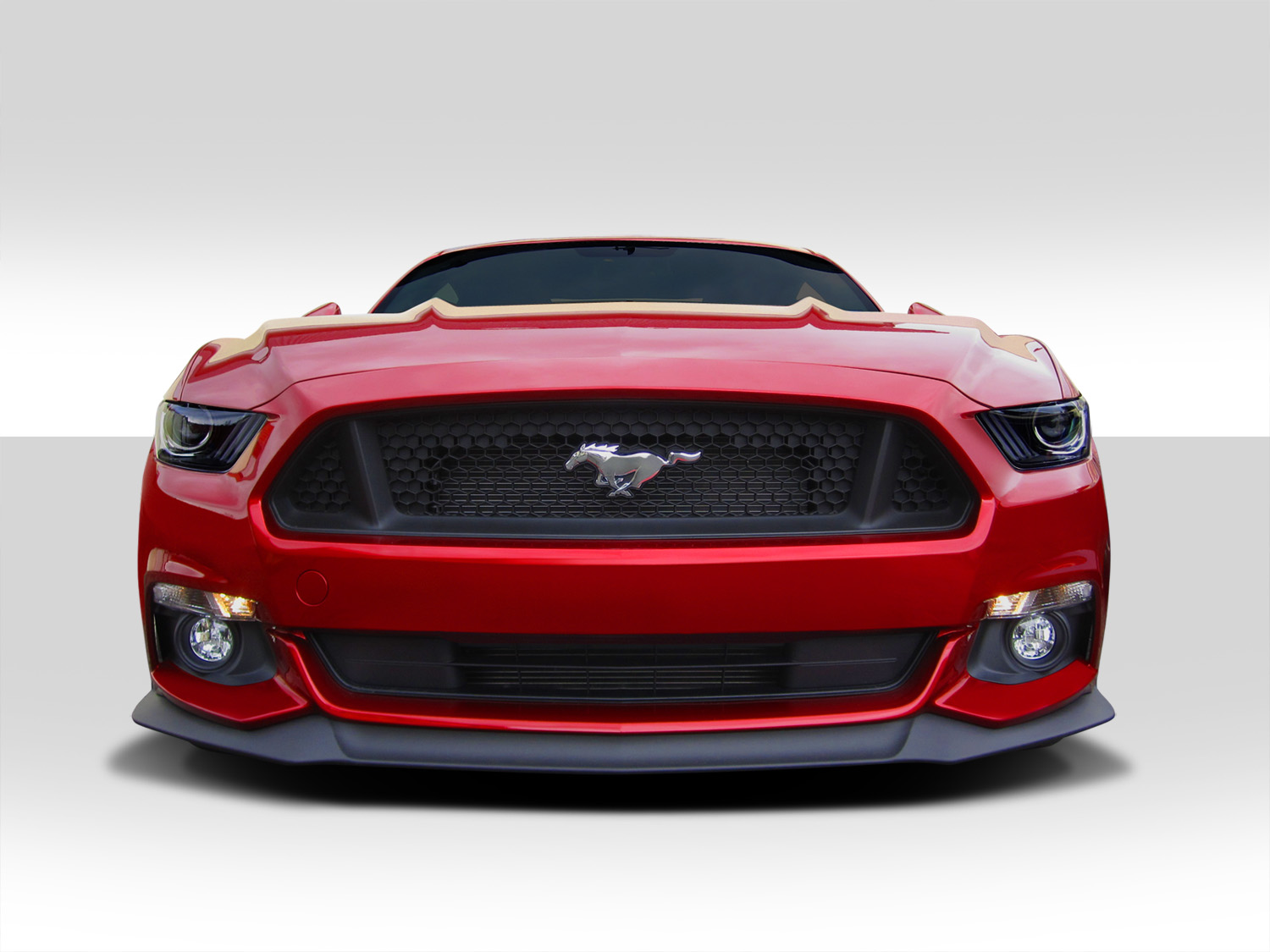 Duraflex 2015-2017 Ford Mustang Performance Look Front Lip Spoiler – 1 Piece