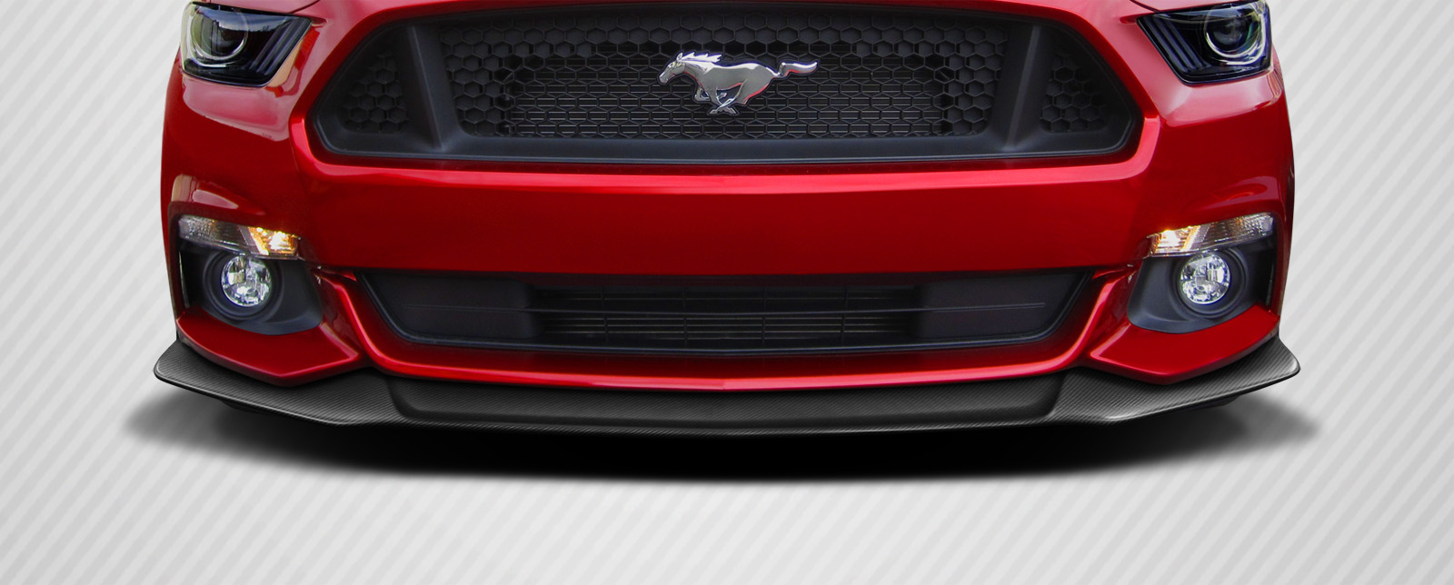 Duraflex 2015-2017 Ford Mustang Carbon Creations Performance Look Front Lip Spoiler – 1 Piece