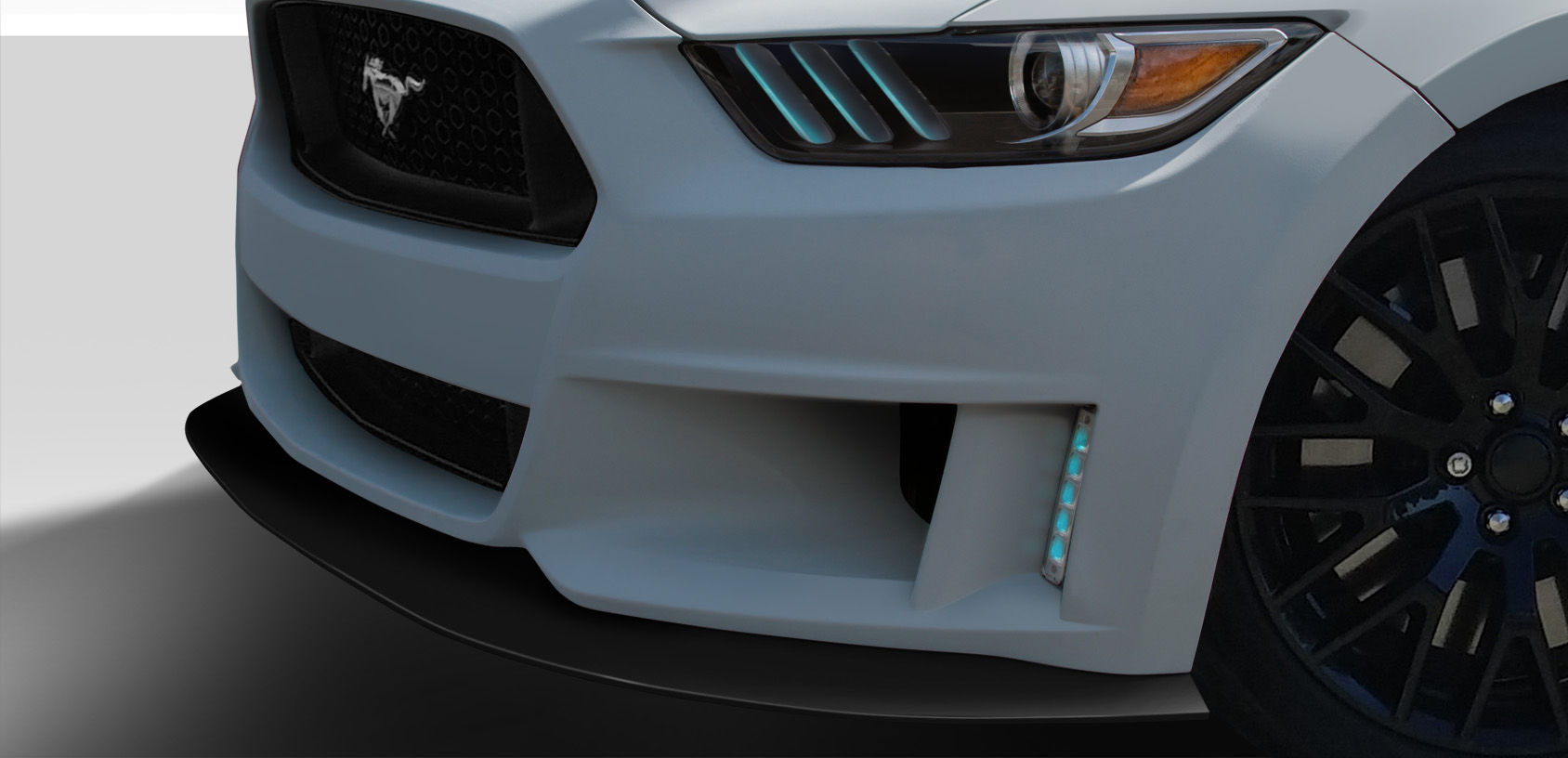 Duraflex 2015-2017 Ford Mustang Grid Front Lip – 1 Piece