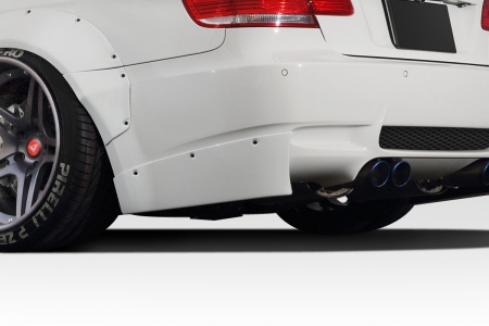 Duraflex 2008-2013 BMW M3 E92 E93 Circuit Rear Bumper Extensions – 2 Piece