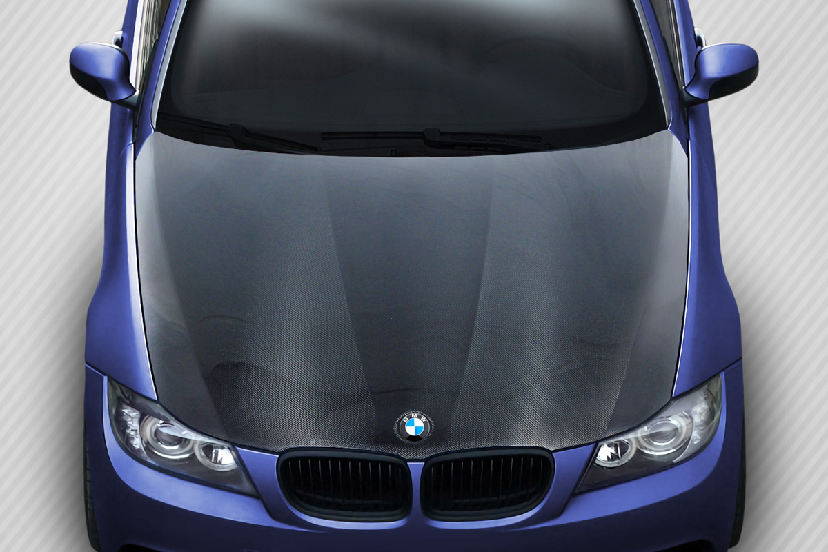 Duraflex 2009-2011 BMW 3 Series E90 4DR Carbon Creations DriTech OEM Look Hood – 1 Piece