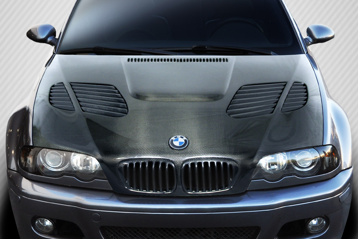 Duraflex 2001-2006 BMW M3 E46 2DR Carbon Creations DriTech GTR Hood – 1 Piece