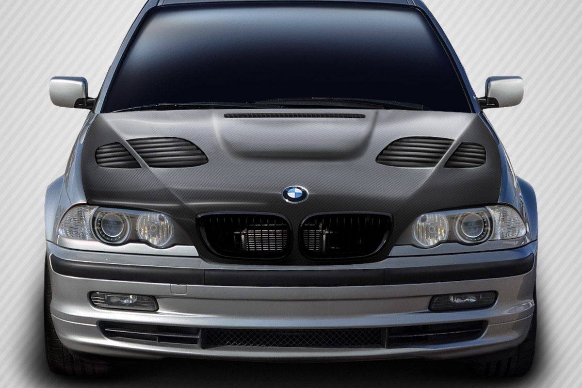 Duraflex 1999-2001 BMW 3 Series E46 4DR Carbon Creations DriTech GTR Hood – 1 Piece