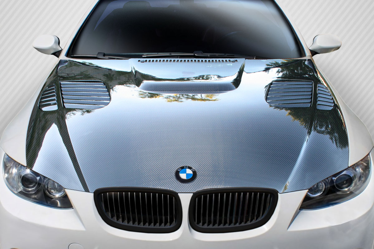 Duraflex 2007-2010 BMW 3 Series E92 2dr E93 Convertible Carbon AF-1 Hood ( CFP ) – 1 Piece