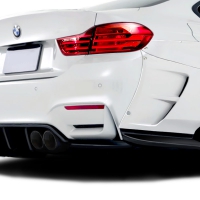 Duraflex 2014-2020 BMW 4 Series F32 AF-1 Wide Body Rear Add Ons Spat Extensions ( GFK ) – 2 Piece ( Must be used with Couture M4 Look Rear Bumper )
