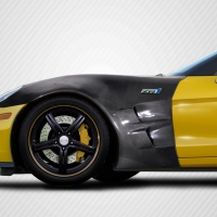 Duraflex 2005-2013 Chevrolet Corvette C6 Carbon Creations ZR1 Look Front Fenders – 2 Piece