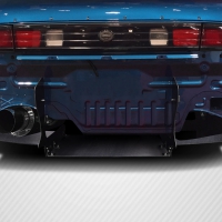 Duraflex 1995-1998 Nissan 240SX S14 Carbon Creations RBS V2 Wide Body Rear Diffuser – 1 Piece