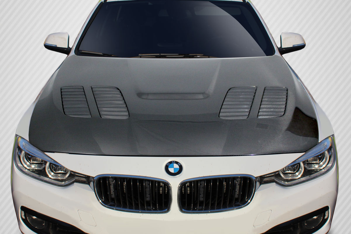 Duraflex 2012-2018 BMW 3 Series F30 / 2014-2020 4 Series F32 Carbon Creations GTR Hood – 1 Piece