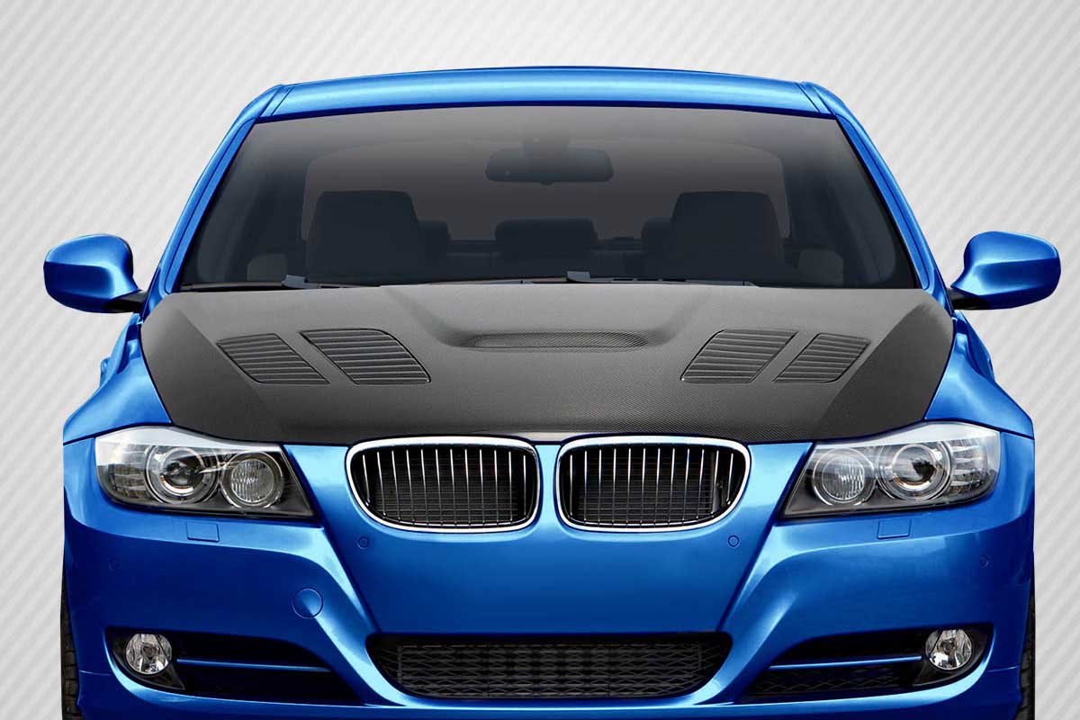Duraflex 2009-2011 BMW 3 Series E90 Carbon Creations GTR Hood – 1 Piece