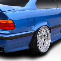 Duraflex 1992-1998 BMW 3 Series M3 E36 2DR C Spec Rear Fender Flares – 2 Piece