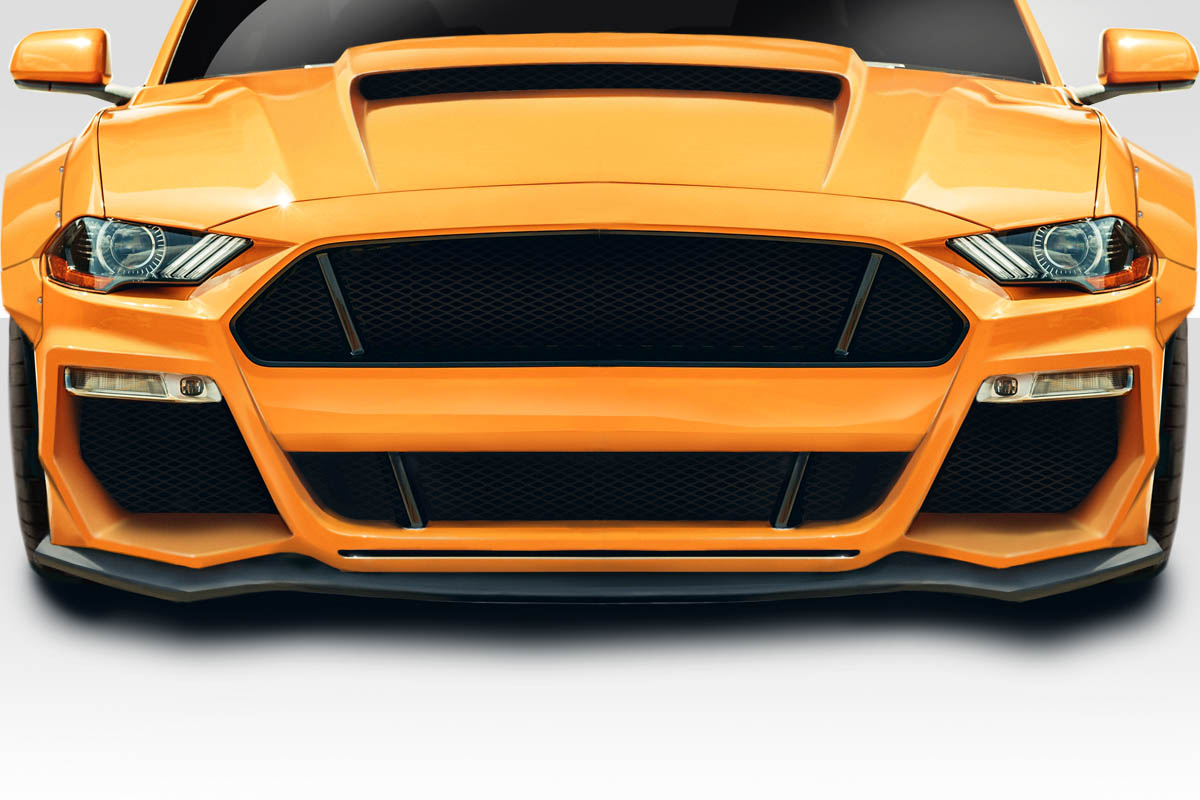 Duraflex 2018-2020 Ford Mustang Grid Front Lip Under Spoiler – 1 Piece