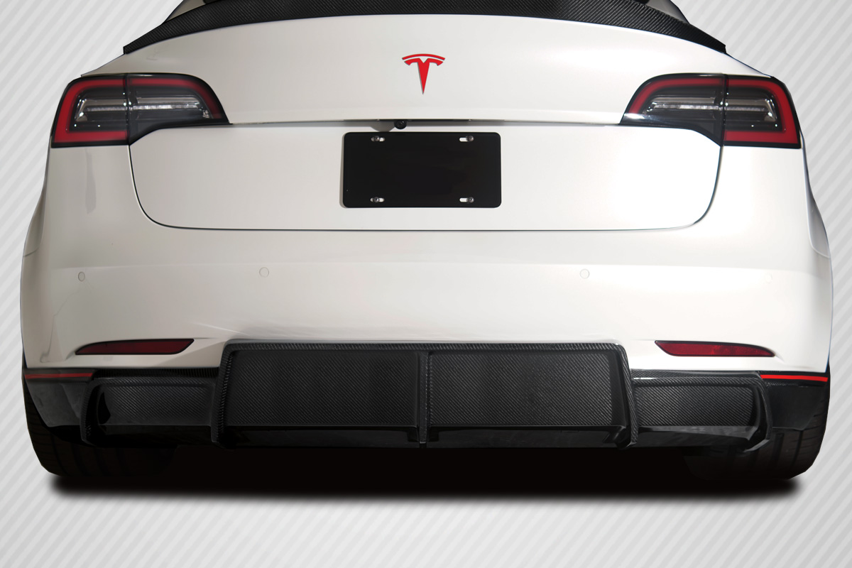 Duraflex 2018-2020 Tesla Model 3 Carbon Creations GT Concept Rear Diffuser  - 1 Piece » iRace Auto Sports
