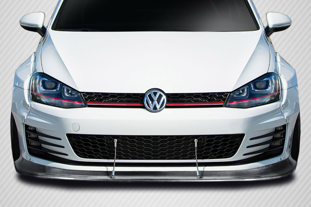 Duraflex 2015-2019 Volkswagen Golf / GTI Carbon Creations TKO RBS Front Lip Under Spoiler – 1 Piece