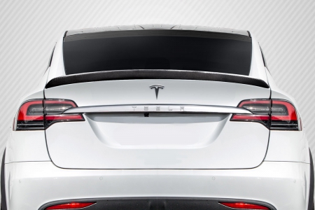 Duraflex 2016-2020 Tesla Model X Carbon Creations High Kick Rear Wing Spoiler – 1 Piece
