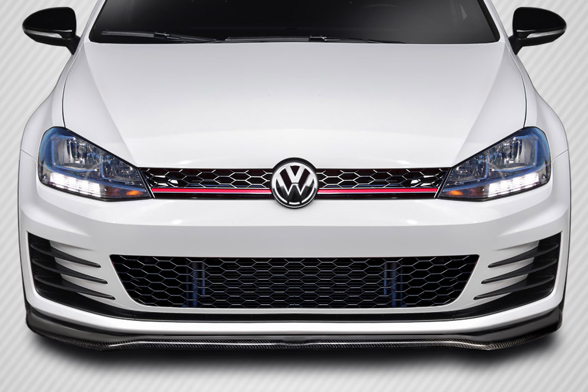 Duraflex 2015-2017 Volkswagen Golf GTI Carbon Creations Max Front Lip Under Spoiler – 1 Piece