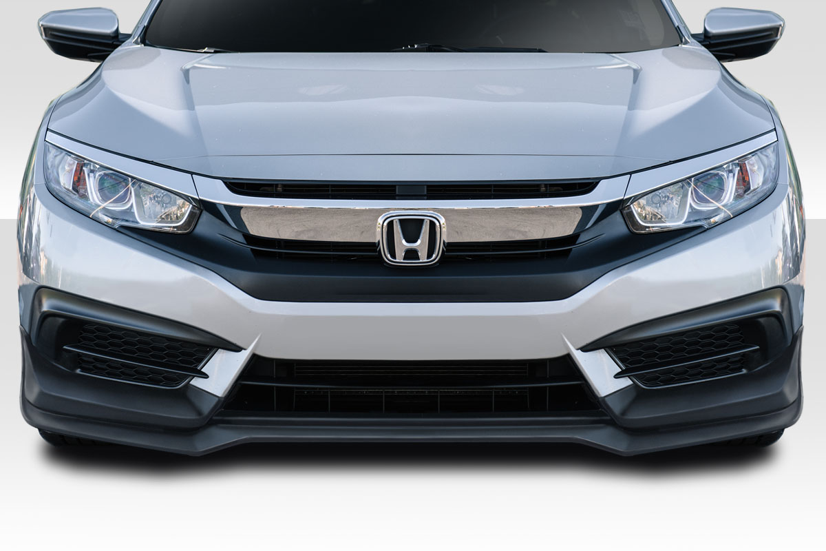 Duraflex 2016-2018 Honda Civic 2DR 4DR HFP Look Front Lip Add On – 2 Piece