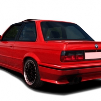Duraflex 1984-1991 BMW 3 Series E30 2DR 4DR Evo Look Rear Bumper Cover – 1 Piece