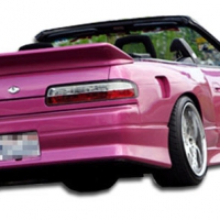 Duraflex 1989-1994 Nissan 240SX S13 2DR V-Speed Rear Bumper Cover – 1 Piece