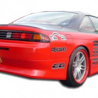 Duraflex 1995-1998 Nissan 240SX S14 V-Speed Rear Bumper Cover – 1 Piece