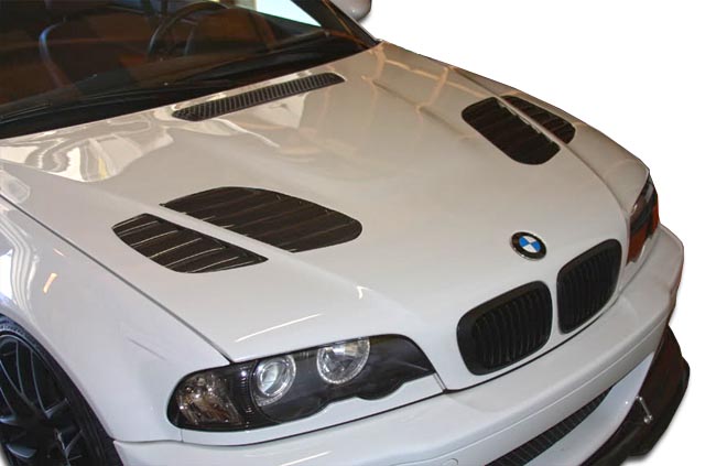 Duraflex 2000-2003 BMW 3 Series E46 2DR GTR Look Hood – 1 Piece
