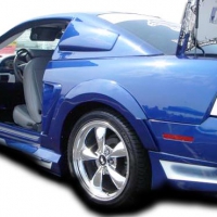 Duraflex 1999-2004 Ford Mustang Couture Urethane Demon Rear Fender Flares – 2 Piece
