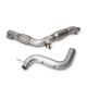 Stainless Works 2015-16 F150 2.7L Downpipe 3in High-Flow Cats Y-Pipe Factory Connection