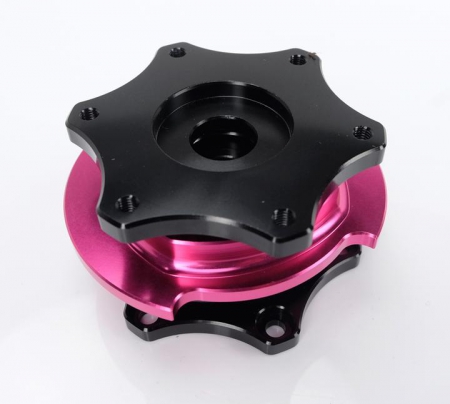 NRG Quick Release SFI SPEC 42.1 – Black Body / Pink Ring
