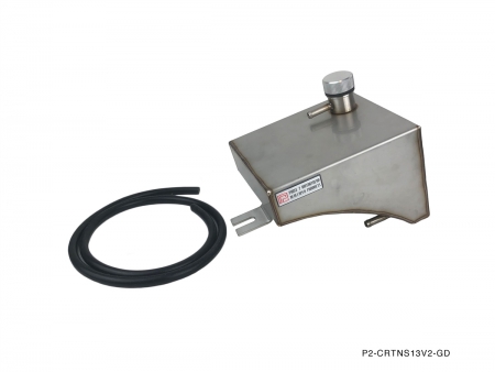 P2M NISSAN 1989-94 S13 240SX V2 STAINLESS COOLANT OVERFLOW TANK