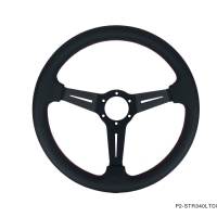 P2M COMPETITION STEERING WHEEL : 340MM DEEP CORN LEATHER