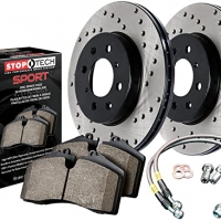 Stoptech WRX STi Sport Axle Pack Drilled Rotor, Rear