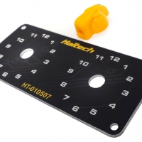 Haltech Dual Switch Panel Kit w/Yellow Knob