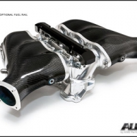 AMS Performance 2009+ Nissan GT-R Alpha Carbon Fiber/Billet Intake Manifold w/Std Fuel Rail – Clear