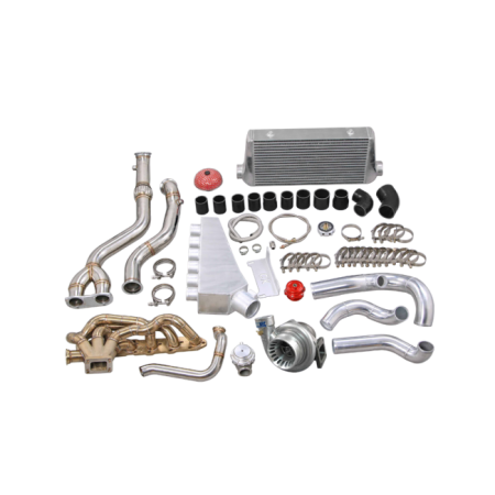 CX Racing Turbo Intake Manifold Downpipe Intercooler Kit for Bmw E46 M3 S54 Engine 600+ Hp
