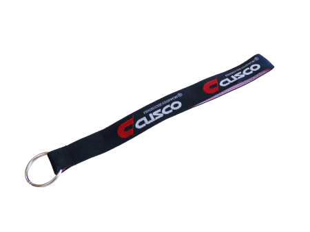 Cusco Keychain with Ring – Black Strap with Cusco Logo