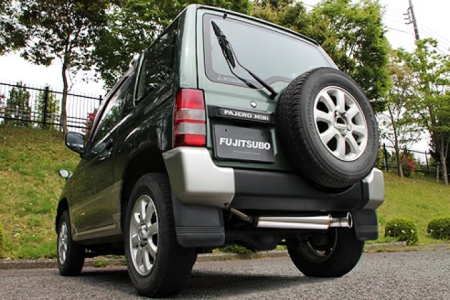 Cusco Exhaust Muffler Set, Fujitsubo Power Getter for ’94-’98 Mitsubishi Pajero Mini Turbo (H56A Model)