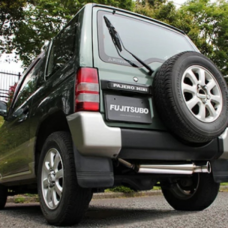 Cusco Exhaust Muffler Set, Fujitsubo Power Getter for ’94-’98 Mitsubishi Pajero Mini Turbo (H56A Model)