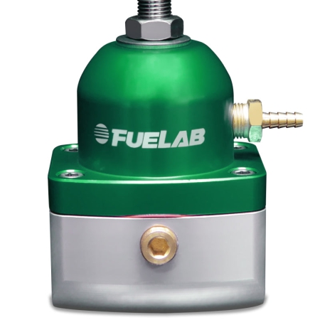 Fuelab 515 EFI Adjustable FPR 25-90 PSI (2) -10AN In (1) -6AN Return – Green
