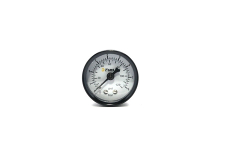 Fuelab 1.5in Fuel Pressure Gauge – EFI – Range 0-120 PSI (Dual Bar/PSI Scale)
