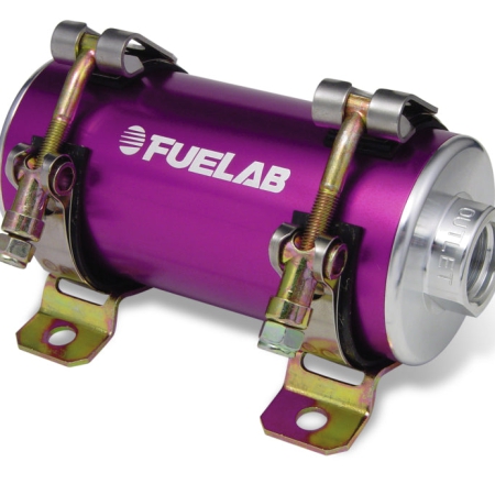 Fuelab Prodigy High Flow Carb In-Line Fuel Pump w/External Bypass – 1800 HP – Purple