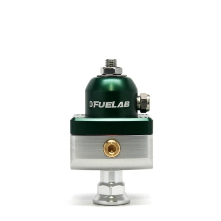 Fuelab 575 Carb Adjustable Mini FPR Blocking 4-12 PSI (1) -6AN In (2) -6AN Out – Green