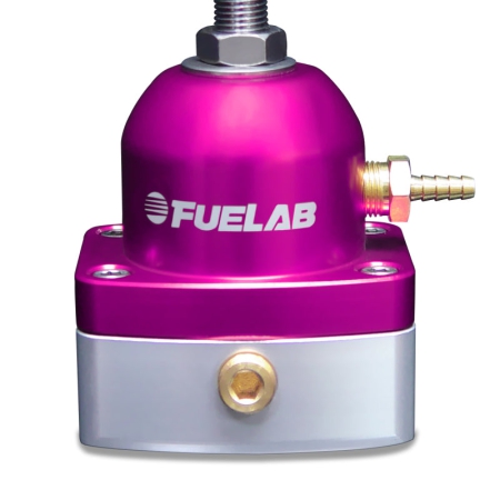 Fuelab 515 Carb Adjustable FPR Large Seat 1-3 PSI (2) -6AN In (1) -6AN Return – Purple