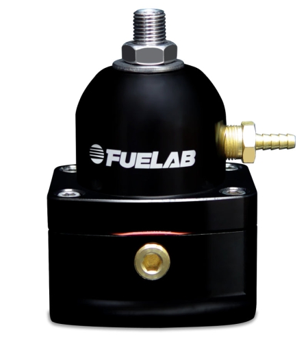 Fuelab 515 EFI Adjustable FPR 25-90 PSI (2) -10AN In (1) -6AN Return – Black