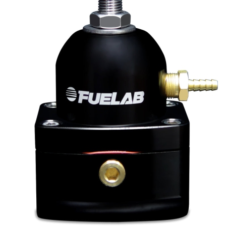Fuelab 515 EFI Adjustable FPR 90-125 PSI (2) -10AN In (1) -6AN Return – Black